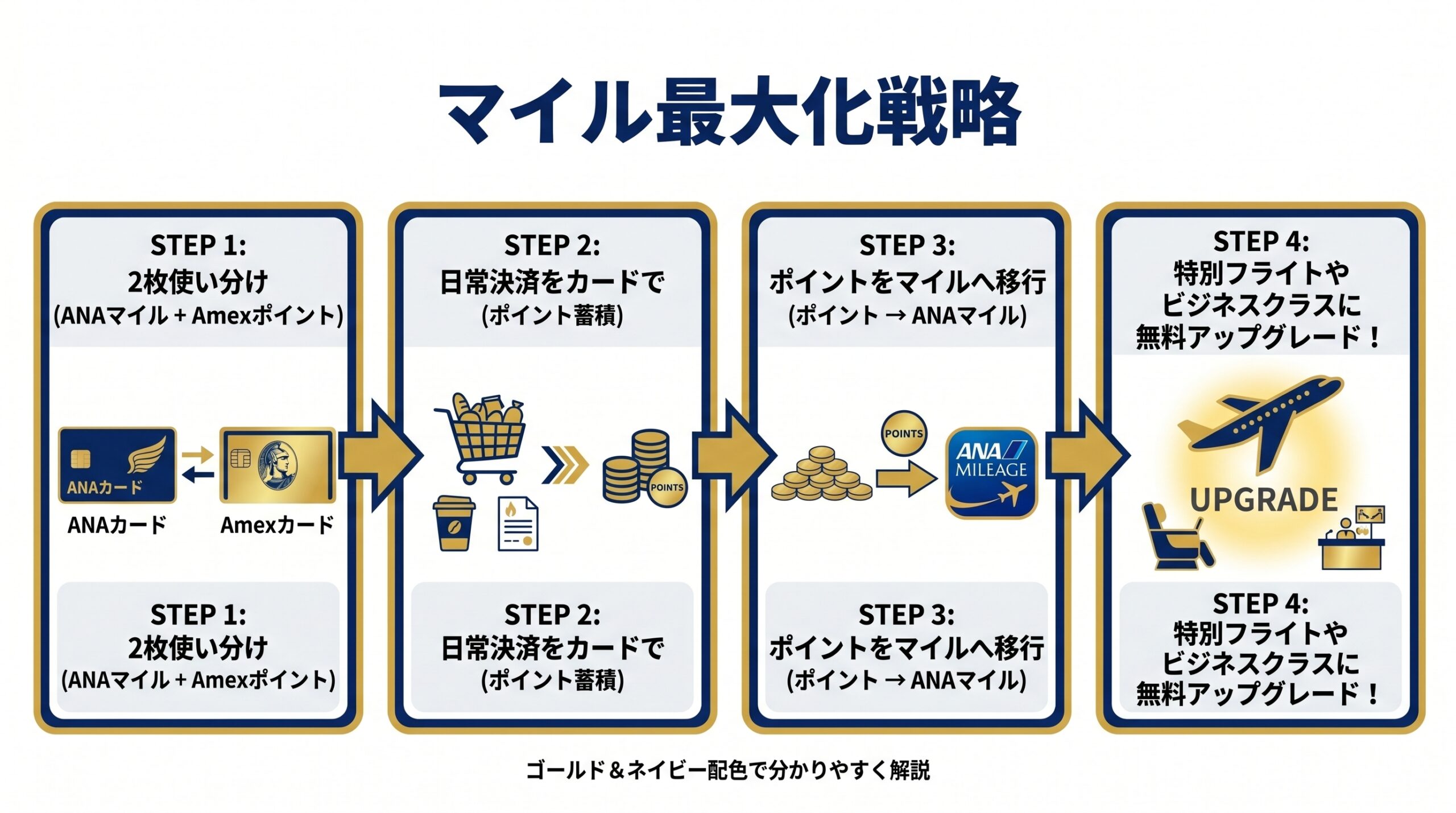 マイル最大化戦略 インフォグラフィック