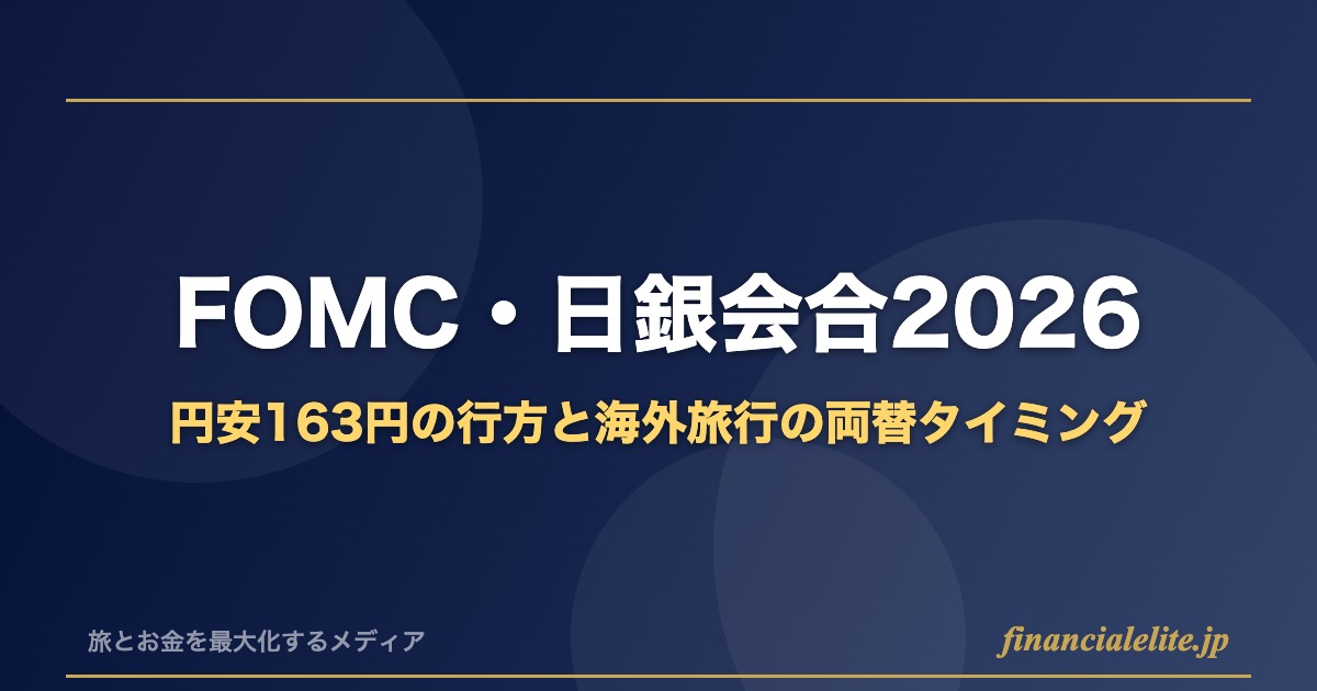 円安163円とFOMC・日銀会合の解説